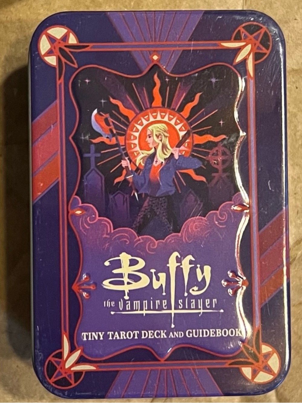 Buffy The Vampire Slayer Tiny Tarot Deck & Guidebook - Purple